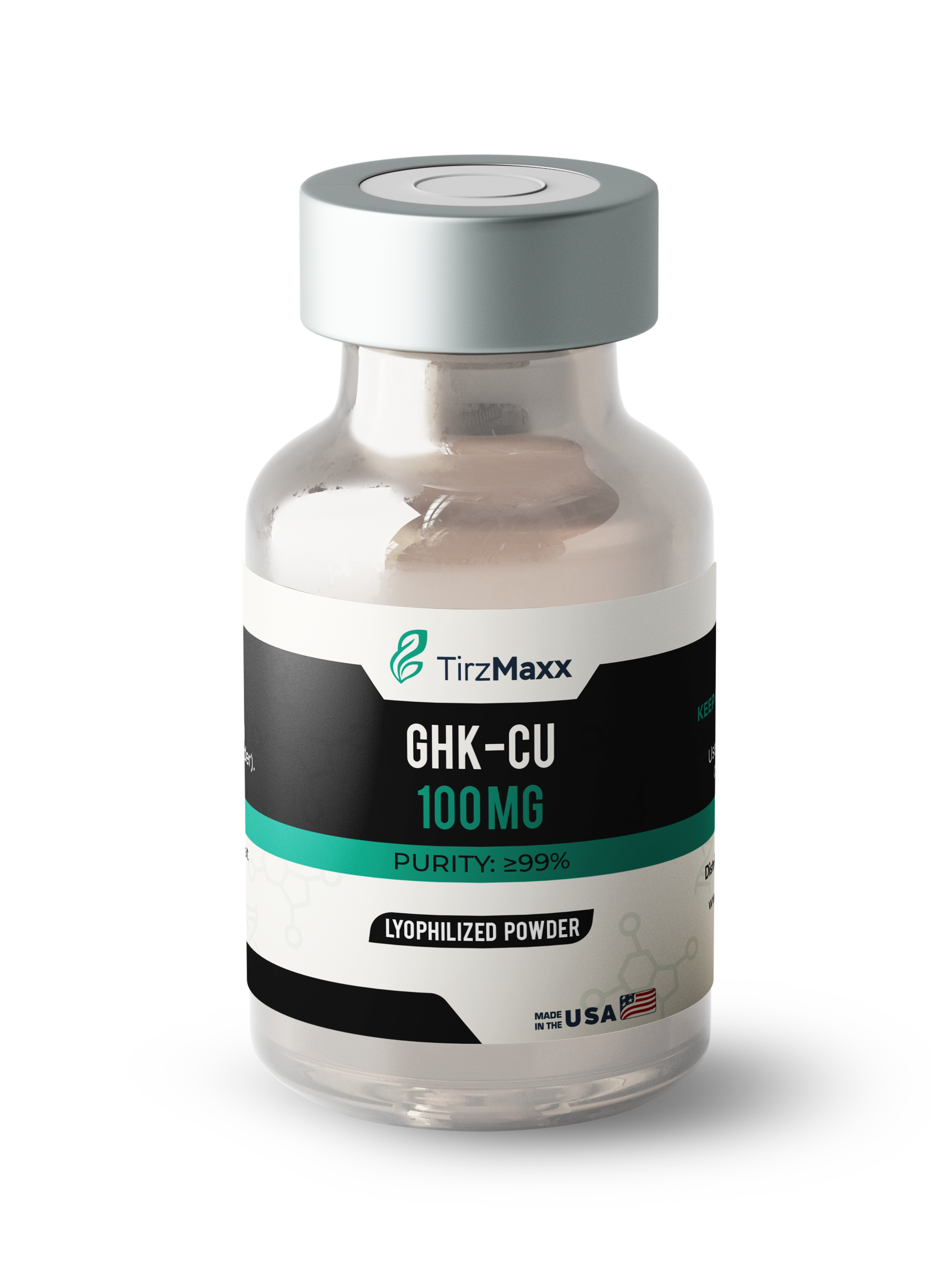 GHK-Cu 100 mg Copper Peptide for Regeneration & Anti-Aging TirzMaxx GHK-Cu 100 mg Copper Peptide for Regeneration & Anti-Aging TirzMaxx